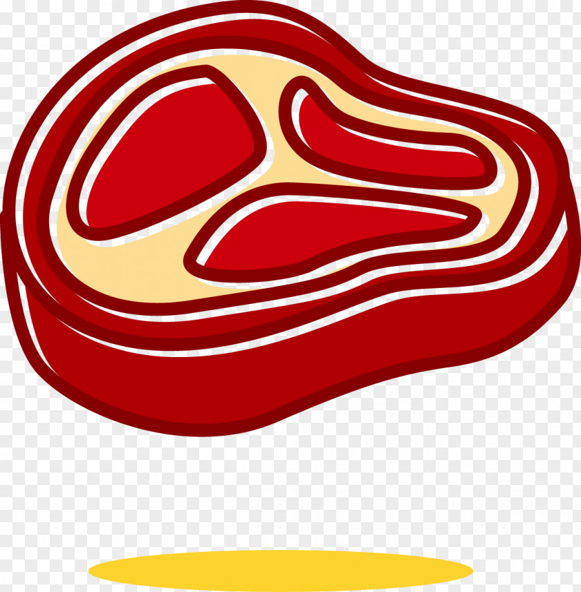 Hand-painted Meat Barbecue Ham Steak PNG