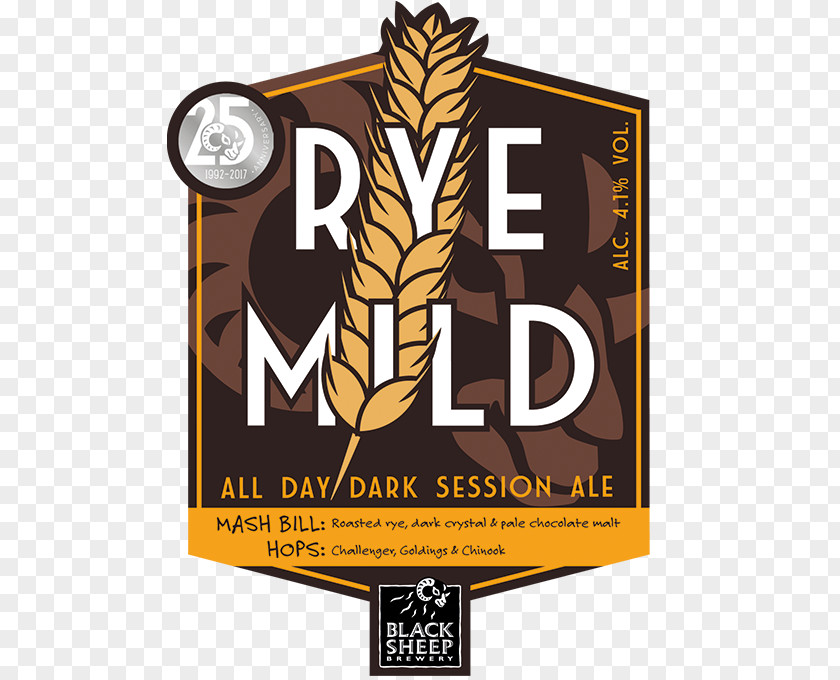 Beer Mild Ale Black Sheep Brewery Rye PNG
