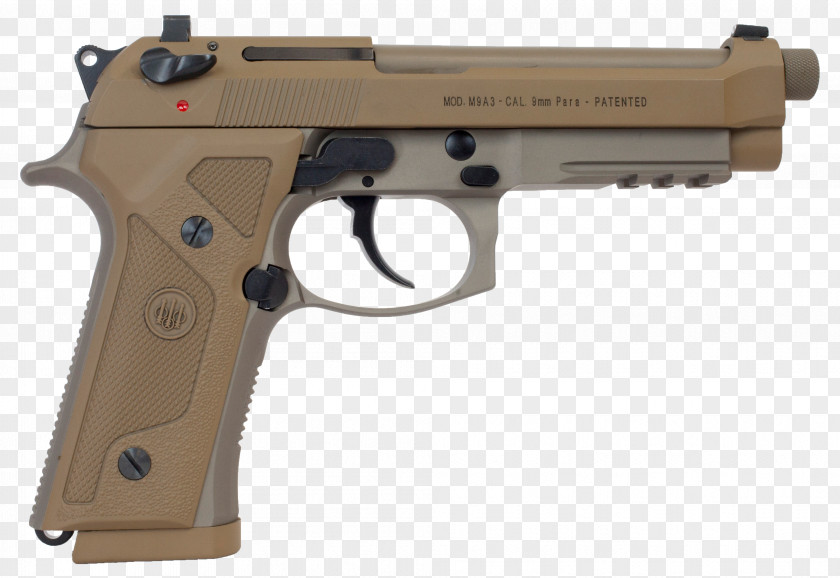 Beretta M9 9×19mm Parabellum Semi-automatic Pistol Firearm PNG