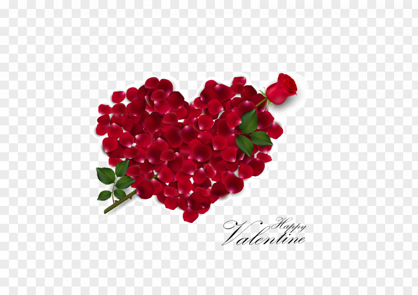 Love Rose To Avoid Pulling Valentines Day Heart Illustration PNG