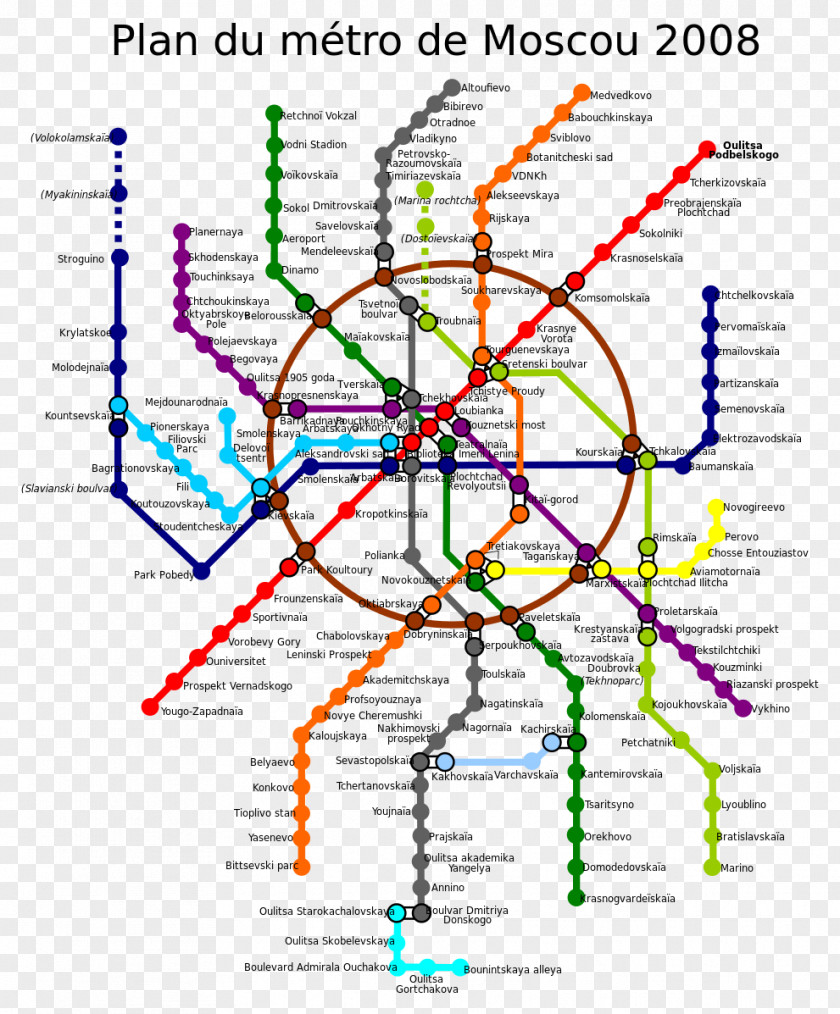 Map Moscow Metro Diagram PNG