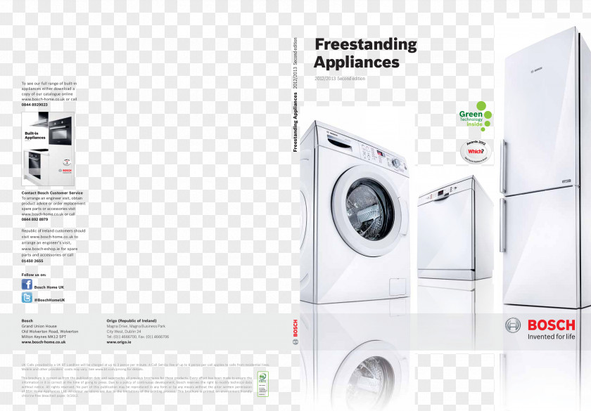 Refrigerator Clothes Dryer Home Appliance Robert Bosch GmbH Ascenta SHE3ARF-UC Washing Machines PNG