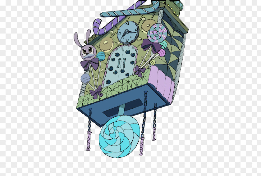 Suspension Lollipop Purple Pendulum Clock Cartoon PNG