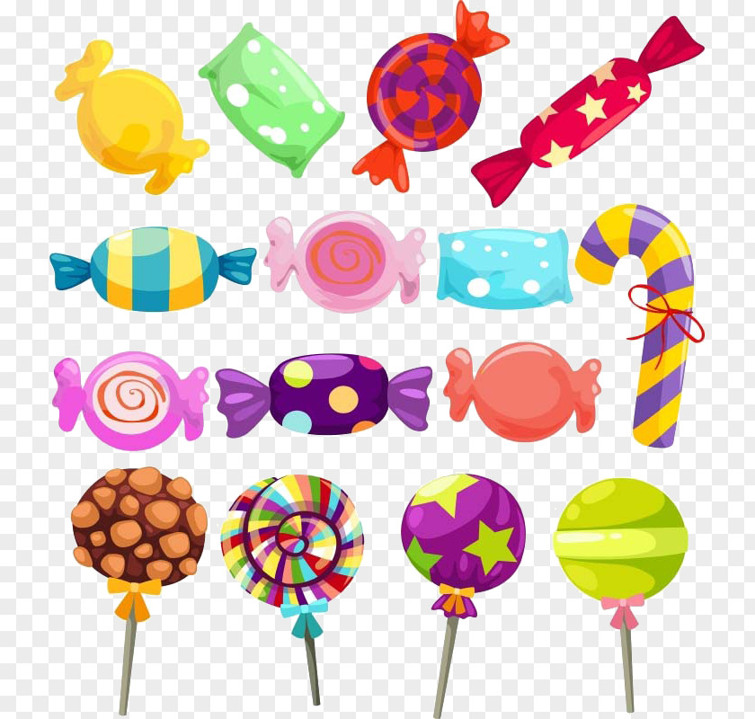 Candy Lollipop Gummi Cane Clip Art PNG