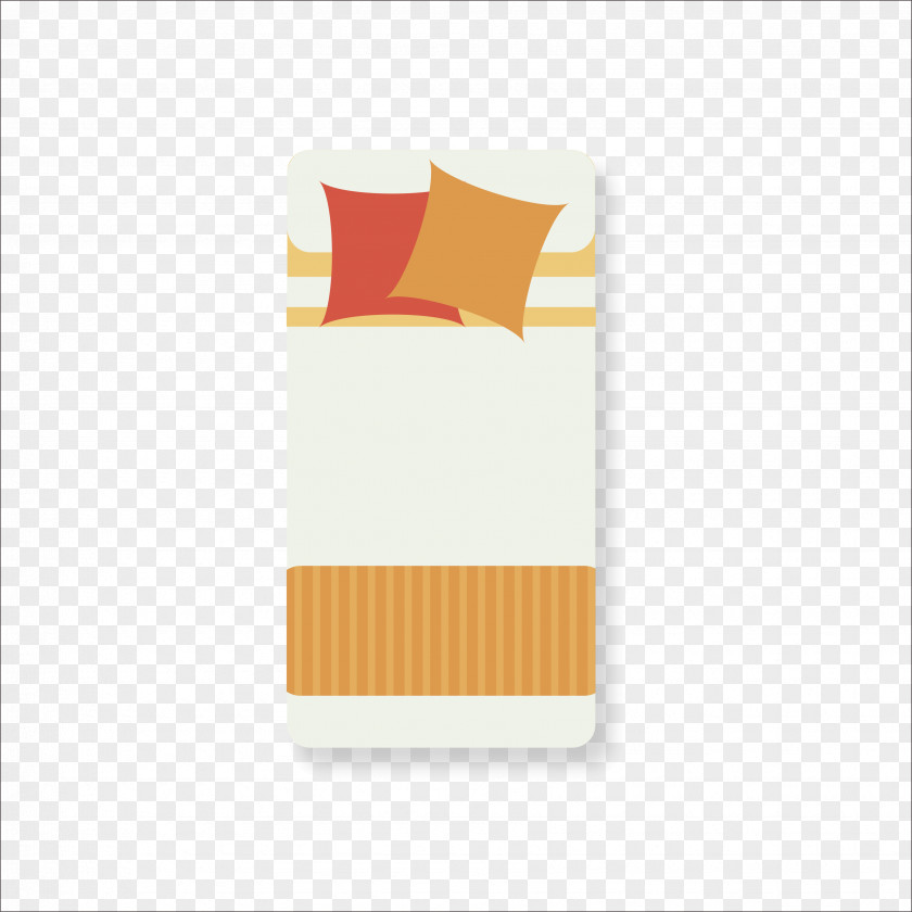 Flat Bed Bedding Pillow PNG
