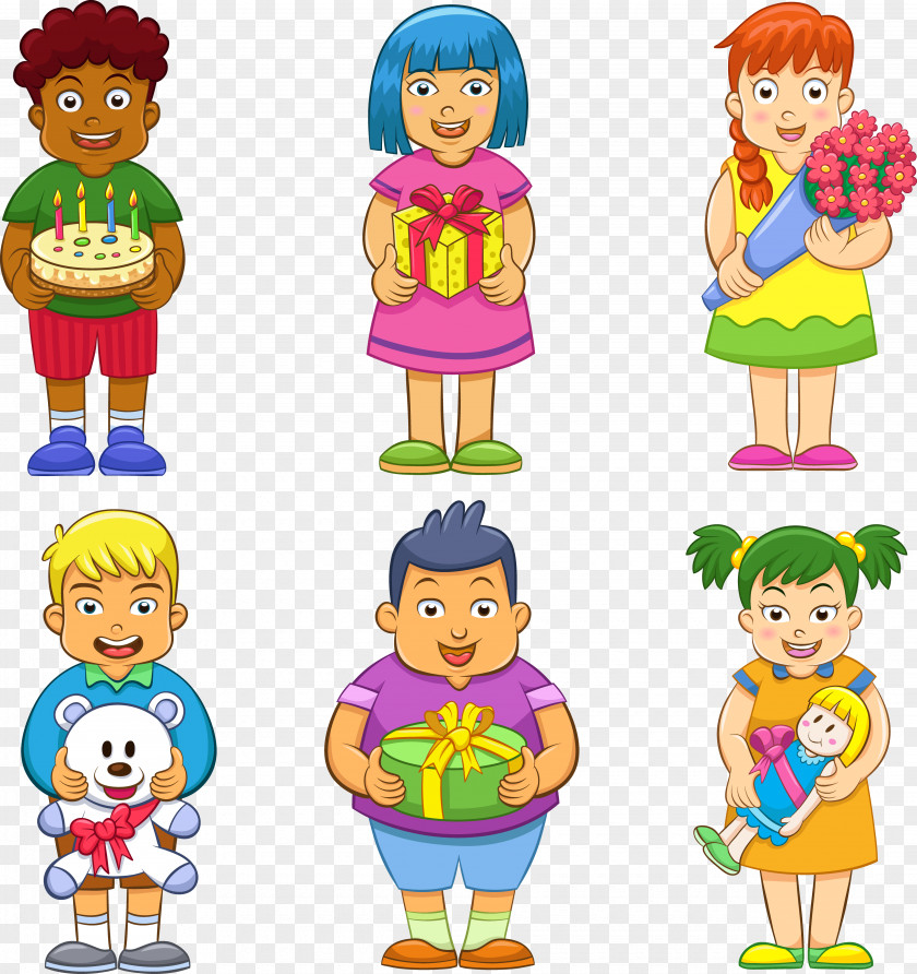 Cartoon Children Gift Child PNG