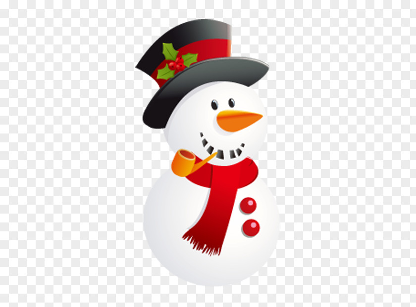 Creative Christmas Holiday Santa Claus Ornament Snowman Card PNG