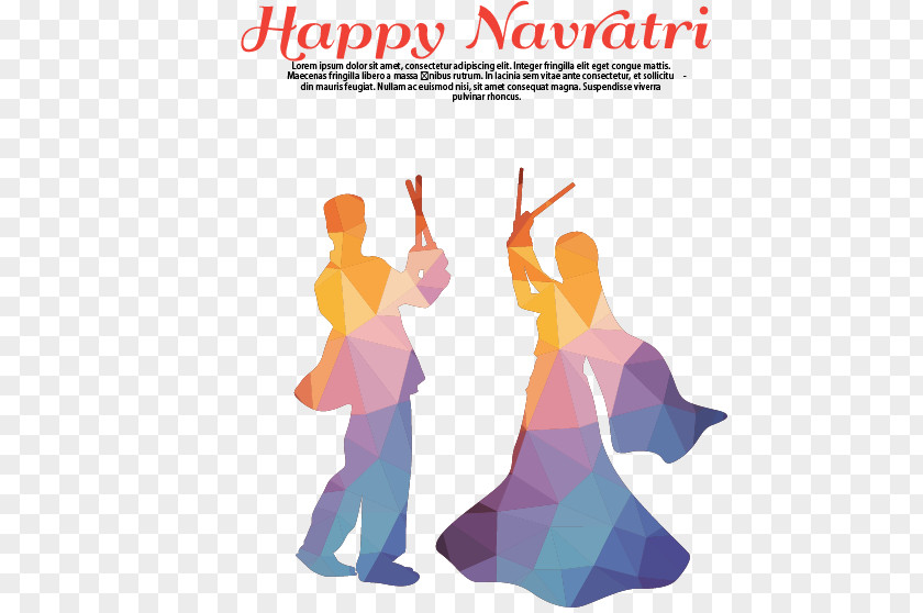 Happy Dussehra Navaratri Poster PNG