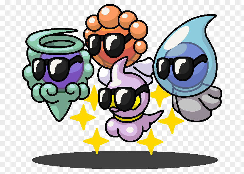 Pokemon Kirby's Adventure Castform Pokémon Fan Art PNG