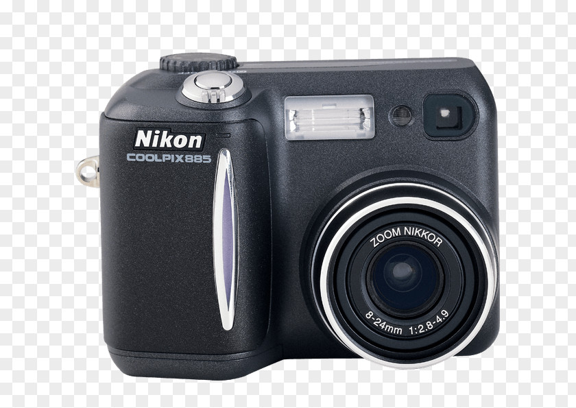 Silver Nikon COOLPIX S5300Camera Lens Digital SLR Camera Coolpix 885 3.2 MP Compact PNG