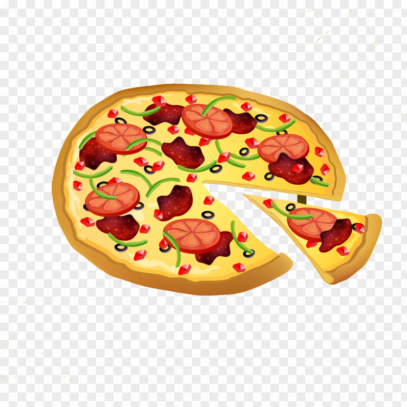 Sliced ​​pizza Pizza Menu Chef PNG