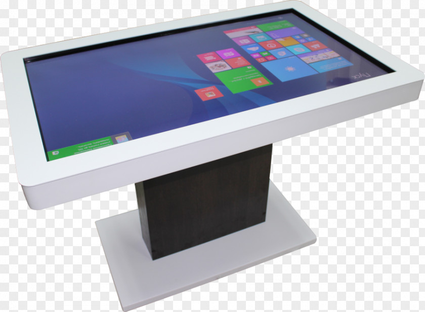 Table Multi-touch Interactivity Touchscreen Display Device PNG