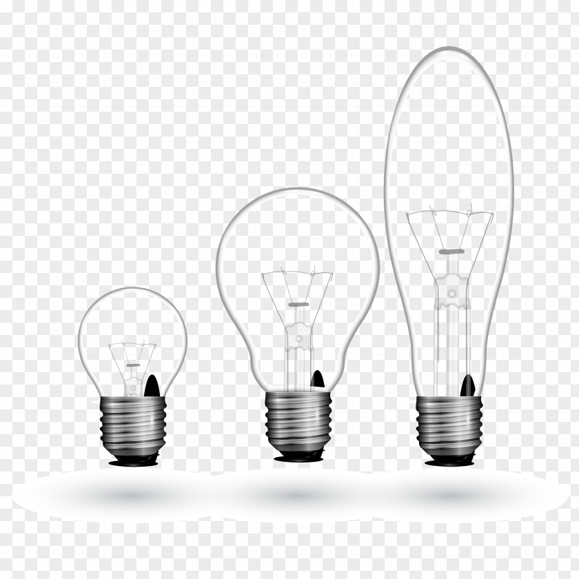 Bright Bulb Design Vector Incandescent Light PNG