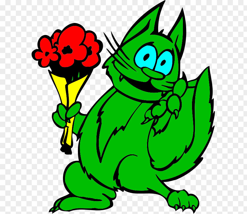 Green Cat Clip Art Openclipart Vector Graphics Royalty-free PNG