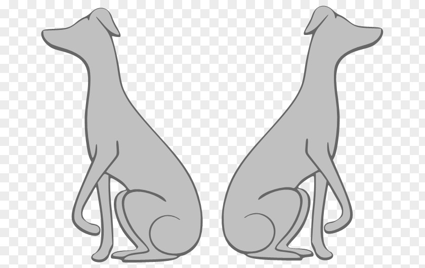 Italian Greyhound Dog Cat Line Art Tail PNG