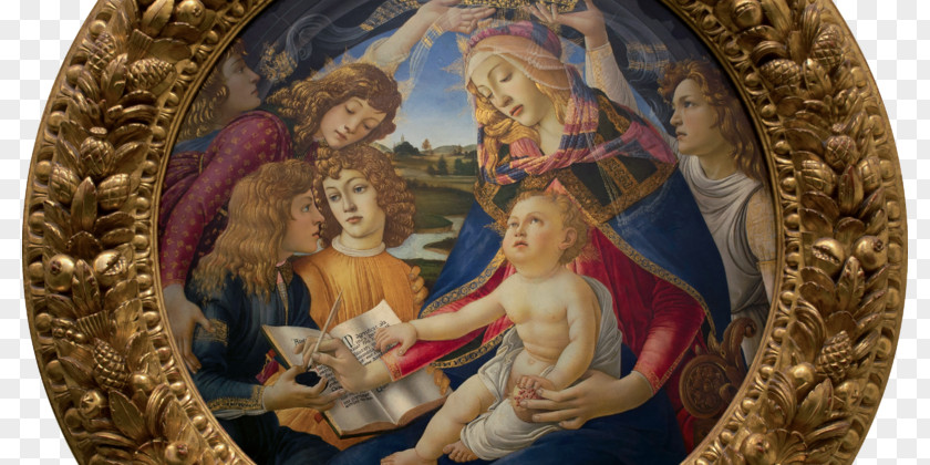 Painting Madonna Of The Magnificat Birth Venus Primavera Adoration Magi Renaissance PNG