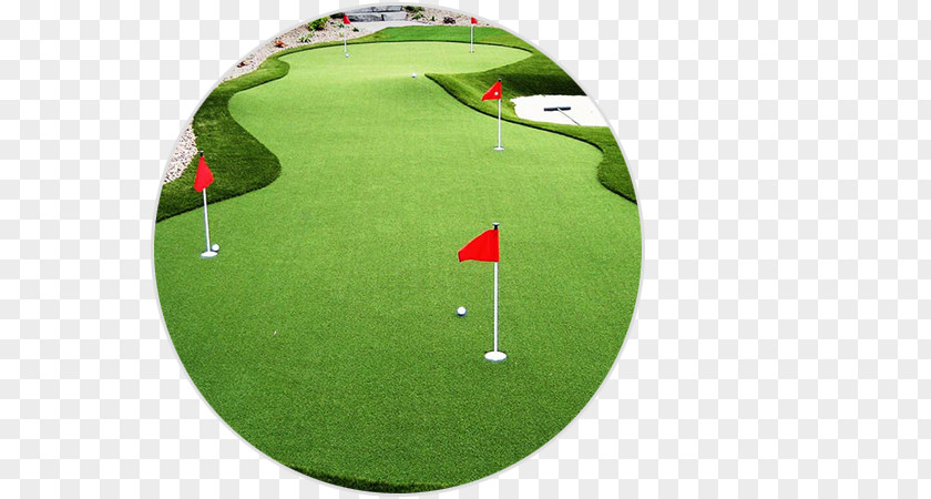 Putt Artificial Turf Lawn Golf Course Landscaping PNG