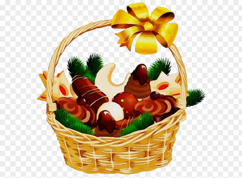 Hamper Present Gift Basket Food Mishloach Manot PNG