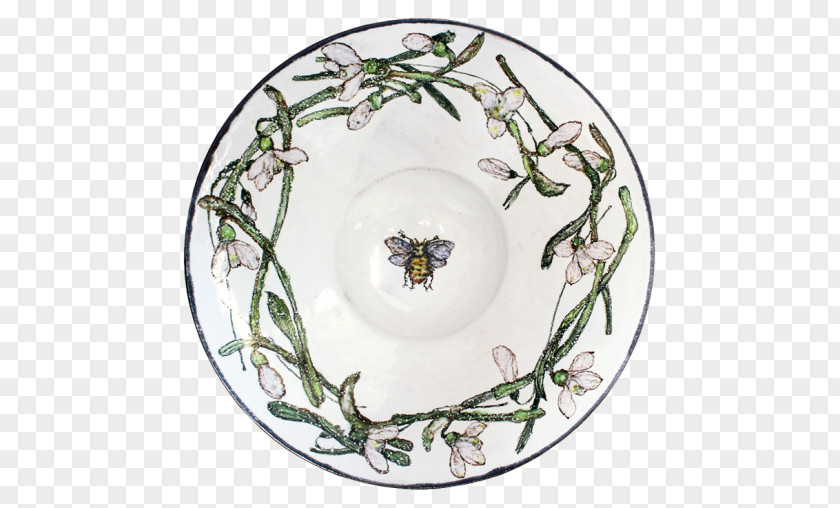 Plate Porcelain Ceramic Bee Tableware PNG