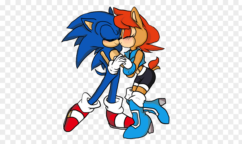 Sonic The Hedgehog Archie Comics International Kissing Day Character PNG