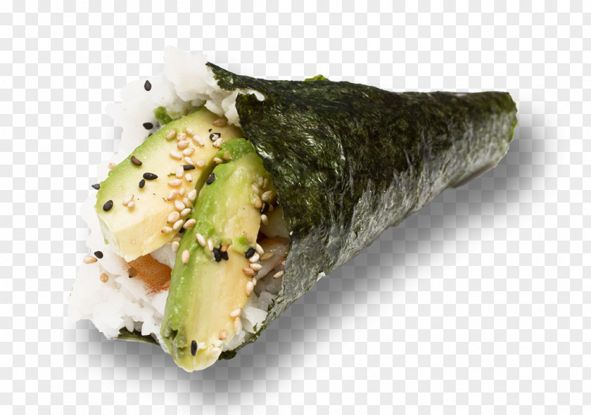 Sushi California Roll Temaki-zushi Nori Vegetarian Cuisine PNG