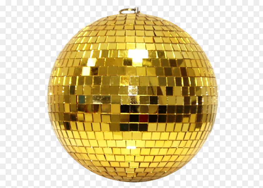 Mirror Disco Ball Sphere Gold Discoteca PNG