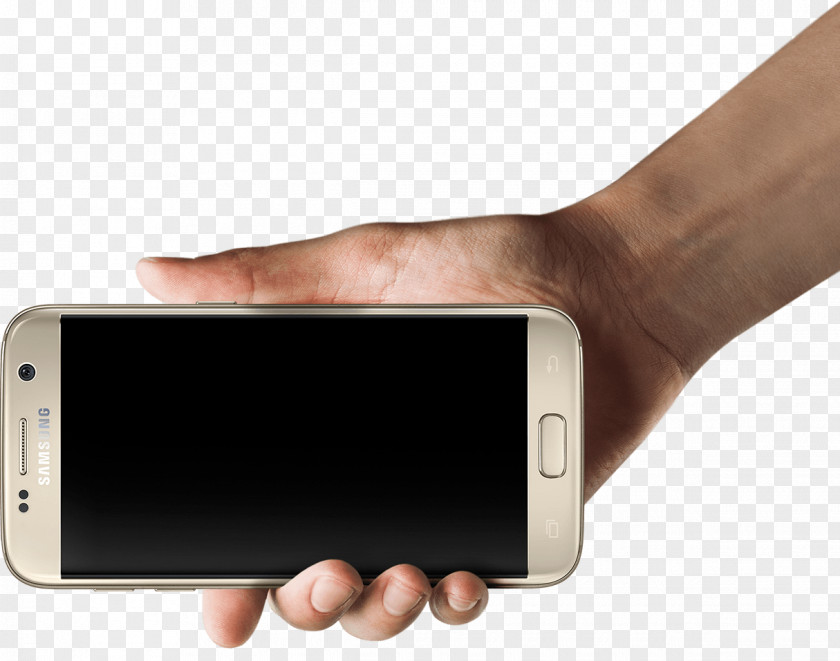 Hand Holding Samsung GALAXY S7 Edge Galaxy Note 5 Telephone Smartphone PNG