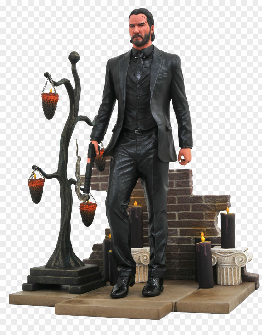 Keanu Reeves John Wick Chapter 2 PVC Statue Action & Toy Figures Sculpture PNG