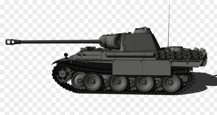 Panther Tank Gun Medium Churchill PNG