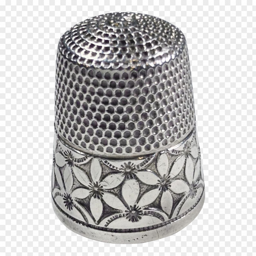 Silver Thimble Sewing Machines Furniture PNG