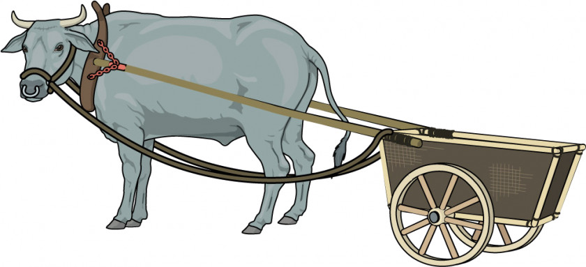 Bullock Clipart Ox-wagon Taurine Cattle Cart PNG