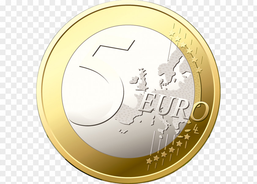 Euro 5 Note Coins Monete Da Italiane PNG