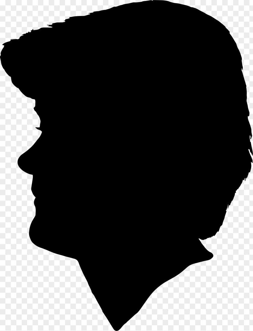 Hair Silhouette Portrait Clip Art PNG