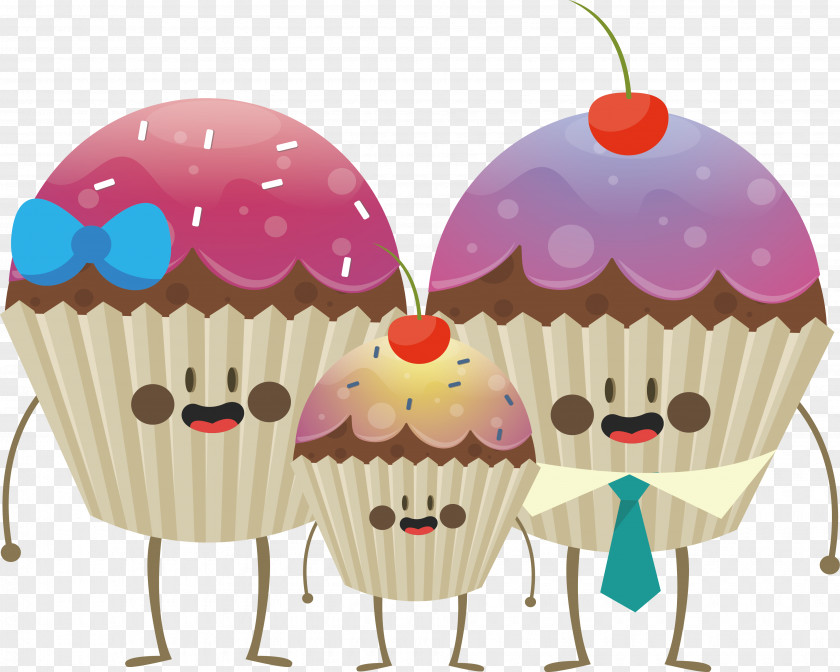 Lovely Cupcakes, Family Cupcake Muffin Clip Art PNG