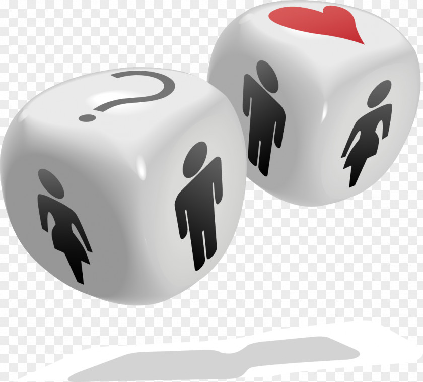 Vector Creative Hand-painted Dice Love Luck Interpersonal Relationship Game Dating PNG