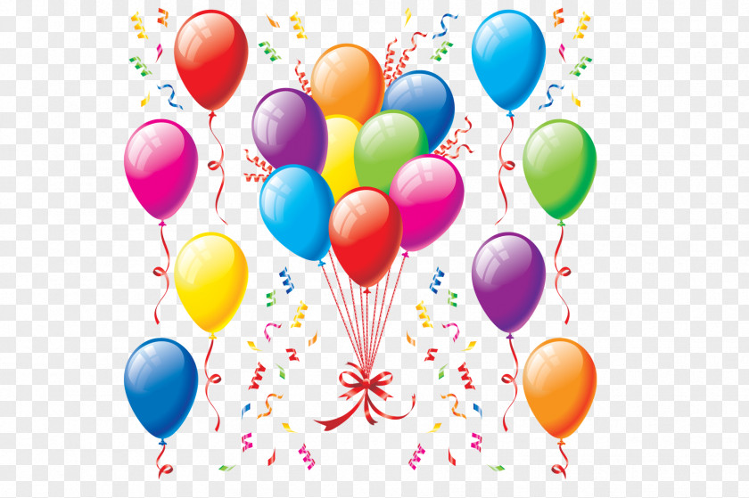 Birthday Balloon Party Color Clip Art PNG