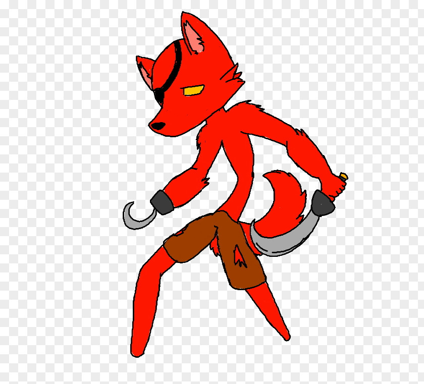 Pirate Cartoon Red Fox Dog Canidae Clip Art PNG