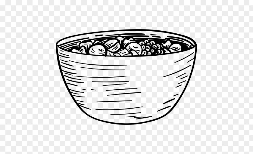 Salad Drawing Bowl Clip Art Image PNG