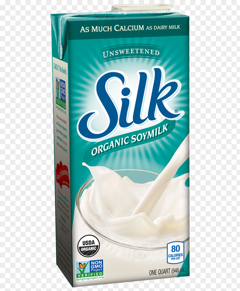 Soymilk Soy Milk Almond Silk Organic Unsweetened Food PNG