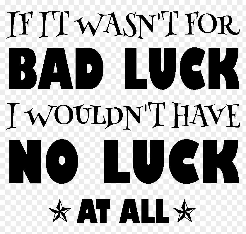 Bad Luck The Rolling Stones Magazine Typography Font PNG
