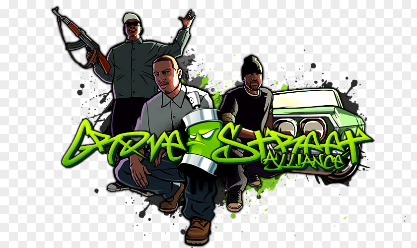 Grand Theft Auto: San Andreas Grove Street Families Gang Multiplayer Auto IV PNG