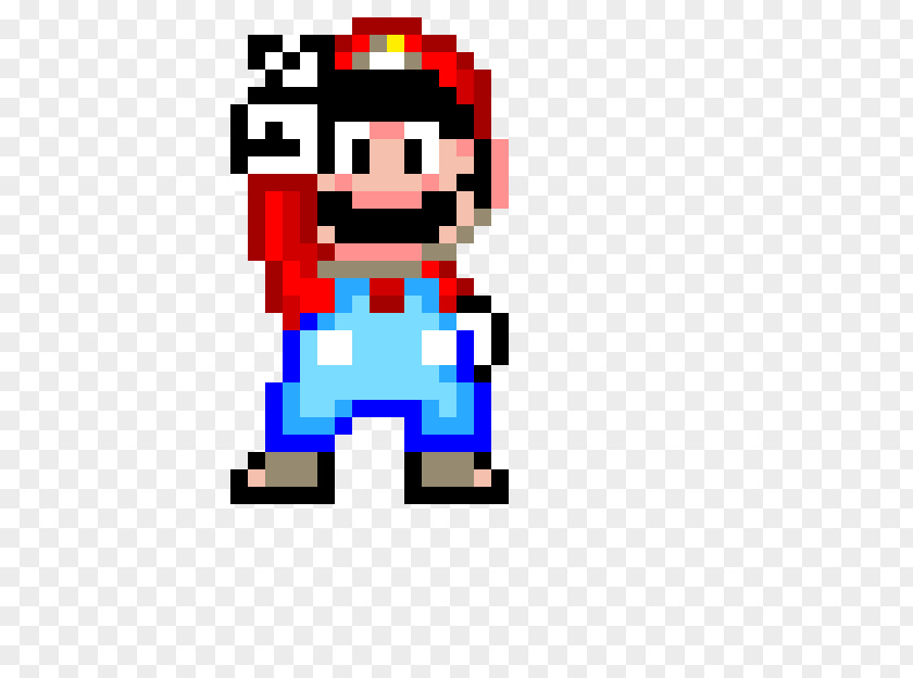Pixel Art Super Mario Bros. World Luigi PNG