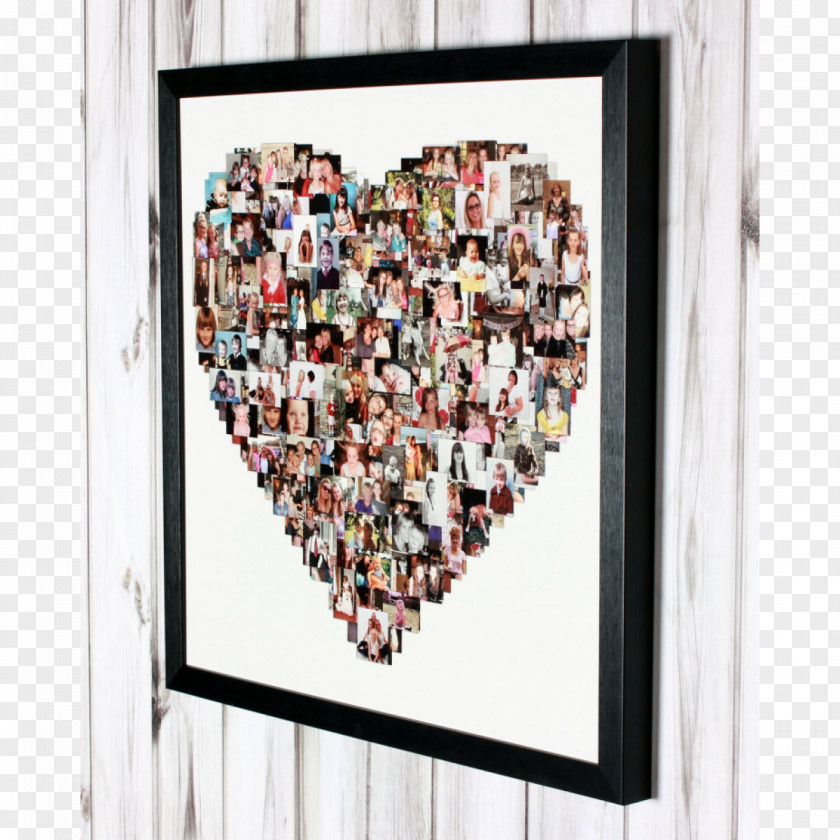 Hanging Polaroid Picture Frames Collage Wallpaper PNG