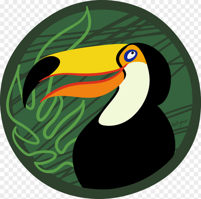 Painted Bird Pattern Clip Art PNG