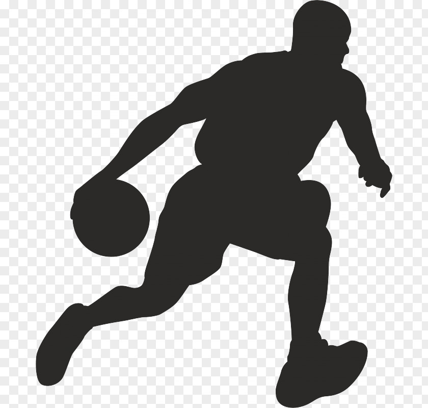 Basketball Sport Dribbling Wall Decal PNG
