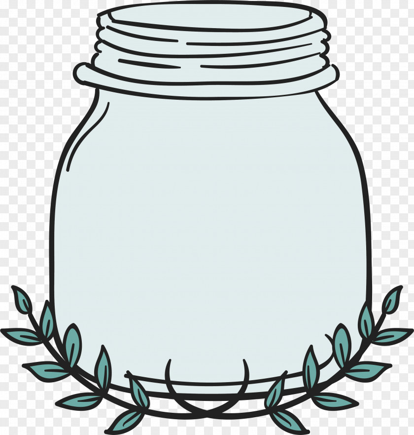 Hand Painted Glass Bottle Computer File PNG