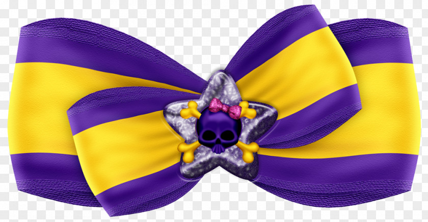 Purple Shoelace Knot Yellow PNG