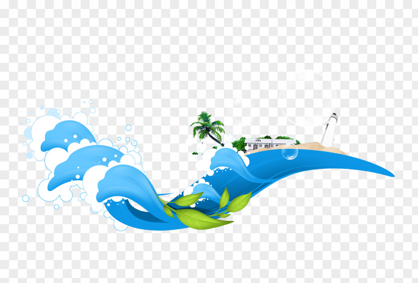 Bubbles And Coconut Wind Wave Download PNG
