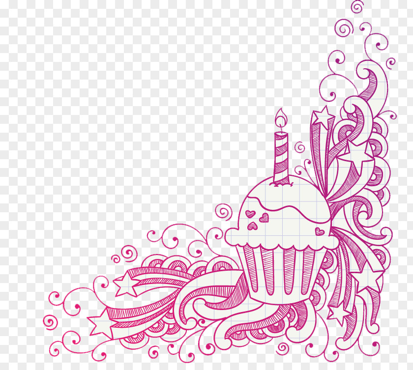 Ice Cream Pattern Background Material Muffin Cupcake Birthday Cake Frosting & Icing PNG