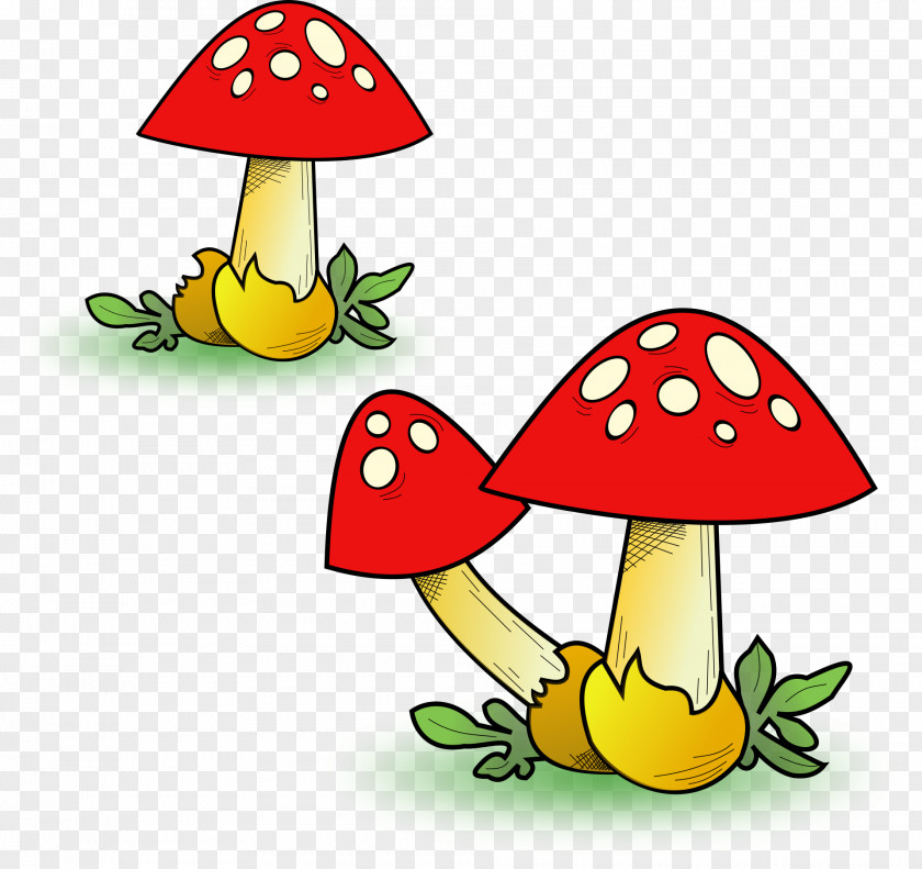 Red Mushroom Group Edible Morchella Common Clip Art PNG